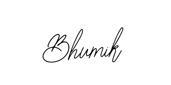 You should practise on your own different ways (Bearetta-2O07w) to write your name (Bhumik) in signature. don't let someone else do it for you. Bhumik signature style 12 images and pictures png