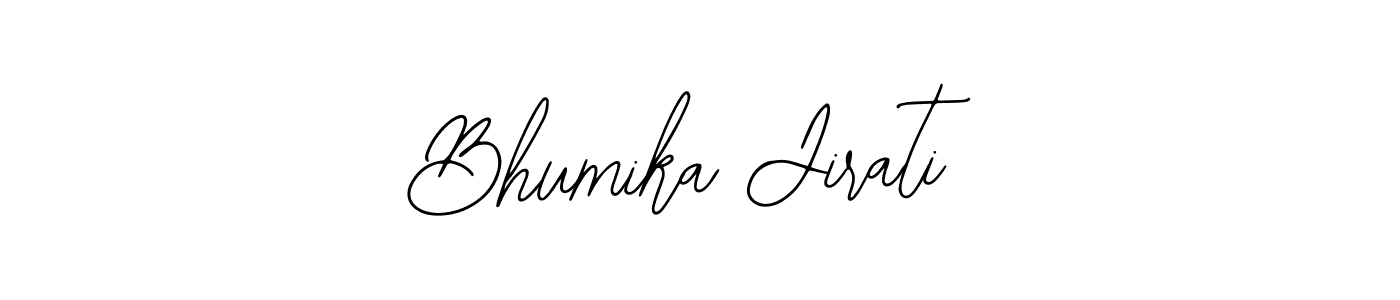 Bearetta-2O07w is a professional signature style that is perfect for those who want to add a touch of class to their signature. It is also a great choice for those who want to make their signature more unique. Get Bhumika Jirati name to fancy signature for free. Bhumika Jirati signature style 12 images and pictures png