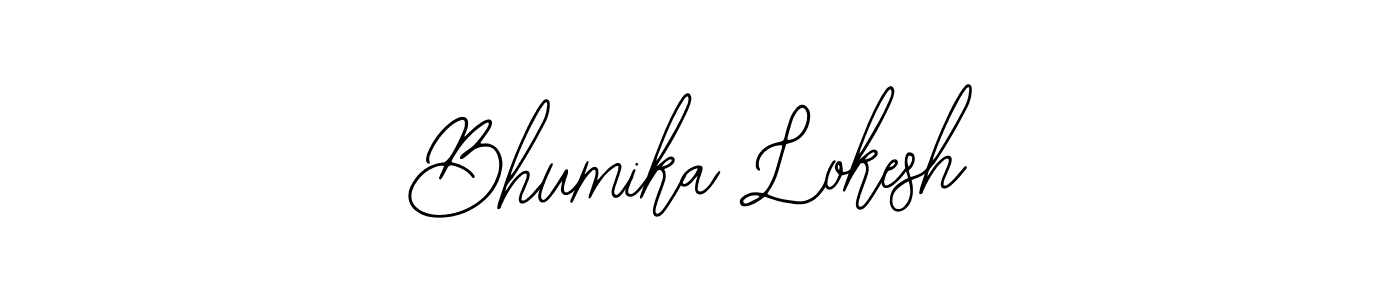 Make a beautiful signature design for name Bhumika Lokesh. With this signature (Bearetta-2O07w) style, you can create a handwritten signature for free. Bhumika Lokesh signature style 12 images and pictures png