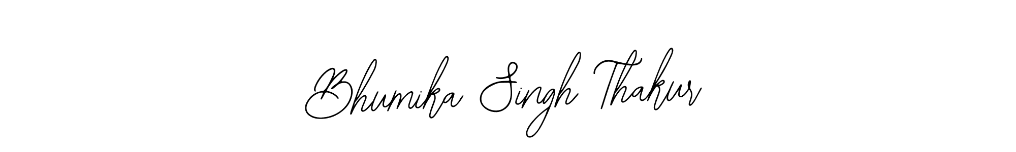 How to make Bhumika Singh Thakur name signature. Use Bearetta-2O07w style for creating short signs online. This is the latest handwritten sign. Bhumika Singh Thakur signature style 12 images and pictures png