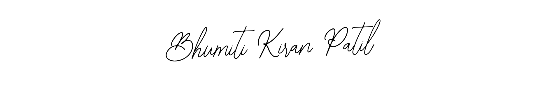 This is the best signature style for the Bhumiti Kiran Patil name. Also you like these signature font (Bearetta-2O07w). Mix name signature. Bhumiti Kiran Patil signature style 12 images and pictures png