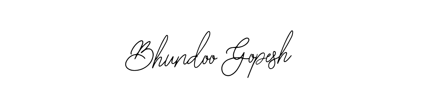 It looks lik you need a new signature style for name Bhundoo Gopesh. Design unique handwritten (Bearetta-2O07w) signature with our free signature maker in just a few clicks. Bhundoo Gopesh signature style 12 images and pictures png