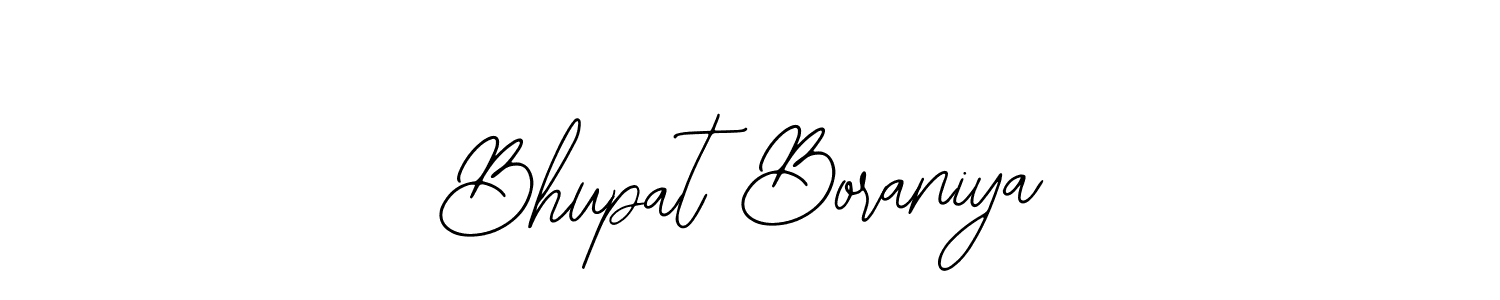 The best way (Bearetta-2O07w) to make a short signature is to pick only two or three words in your name. The name Bhupat Boraniya include a total of six letters. For converting this name. Bhupat Boraniya signature style 12 images and pictures png