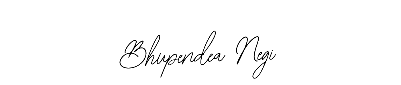 The best way (Bearetta-2O07w) to make a short signature is to pick only two or three words in your name. The name Bhupendea Negi include a total of six letters. For converting this name. Bhupendea Negi signature style 12 images and pictures png