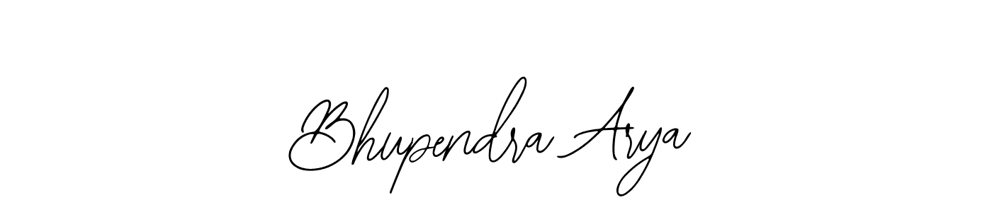 Use a signature maker to create a handwritten signature online. With this signature software, you can design (Bearetta-2O07w) your own signature for name Bhupendra Arya. Bhupendra Arya signature style 12 images and pictures png