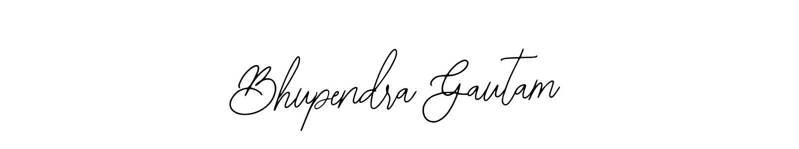 The best way (Bearetta-2O07w) to make a short signature is to pick only two or three words in your name. The name Bhupendra Gautam include a total of six letters. For converting this name. Bhupendra Gautam signature style 12 images and pictures png