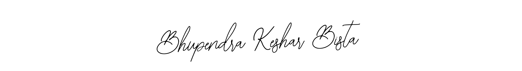 The best way (Bearetta-2O07w) to make a short signature is to pick only two or three words in your name. The name Bhupendra Keshar Bista include a total of six letters. For converting this name. Bhupendra Keshar Bista signature style 12 images and pictures png