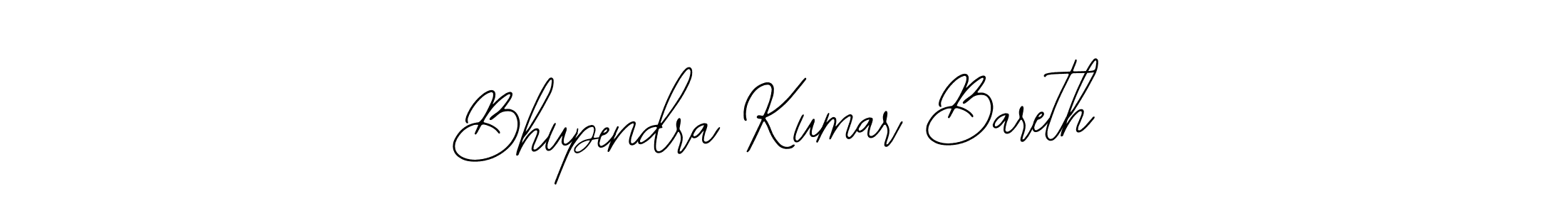 Design your own signature with our free online signature maker. With this signature software, you can create a handwritten (Bearetta-2O07w) signature for name Bhupendra Kumar Bareth. Bhupendra Kumar Bareth signature style 12 images and pictures png