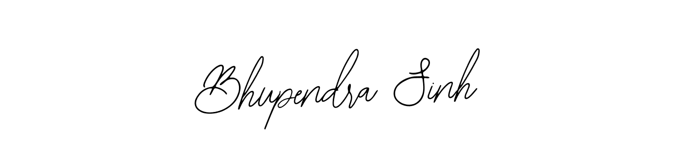 You should practise on your own different ways (Bearetta-2O07w) to write your name (Bhupendra Sinh) in signature. don't let someone else do it for you. Bhupendra Sinh signature style 12 images and pictures png