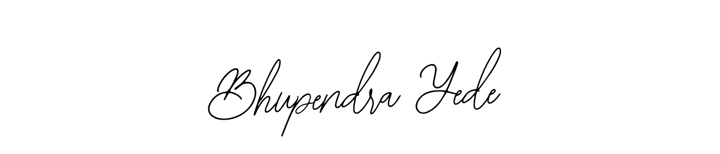 The best way (Bearetta-2O07w) to make a short signature is to pick only two or three words in your name. The name Bhupendra Yede include a total of six letters. For converting this name. Bhupendra Yede signature style 12 images and pictures png