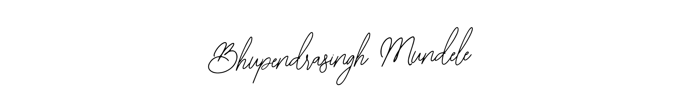 Make a beautiful signature design for name Bhupendrasingh Mundele. Use this online signature maker to create a handwritten signature for free. Bhupendrasingh Mundele signature style 12 images and pictures png