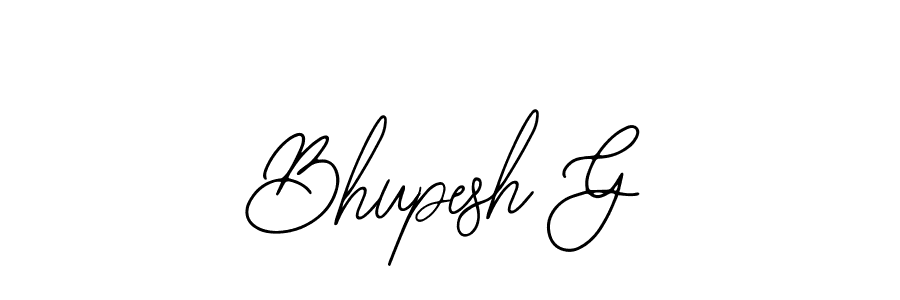 if you are searching for the best signature style for your name Bhupesh G. so please give up your signature search. here we have designed multiple signature styles  using Bearetta-2O07w. Bhupesh G signature style 12 images and pictures png