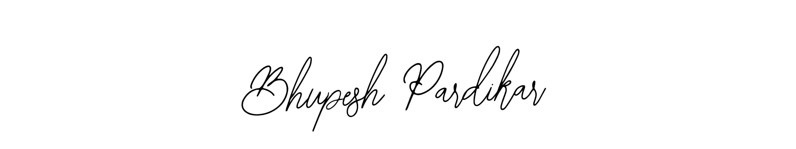 The best way (Bearetta-2O07w) to make a short signature is to pick only two or three words in your name. The name Bhupesh Pardikar include a total of six letters. For converting this name. Bhupesh Pardikar signature style 12 images and pictures png