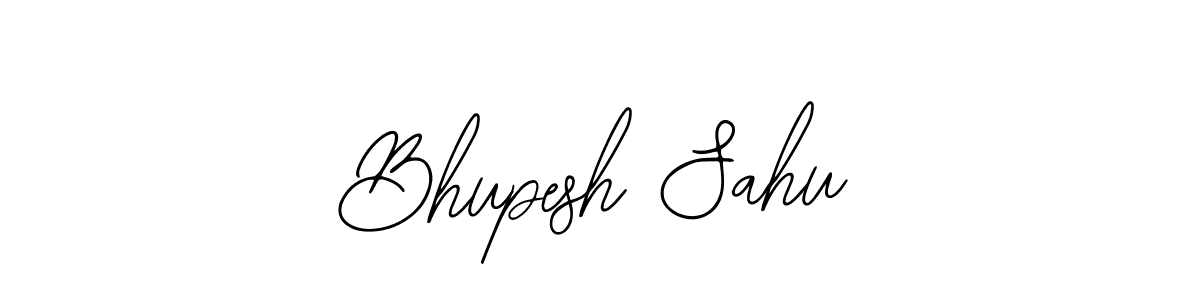 The best way (Bearetta-2O07w) to make a short signature is to pick only two or three words in your name. The name Bhupesh Sahu include a total of six letters. For converting this name. Bhupesh Sahu signature style 12 images and pictures png