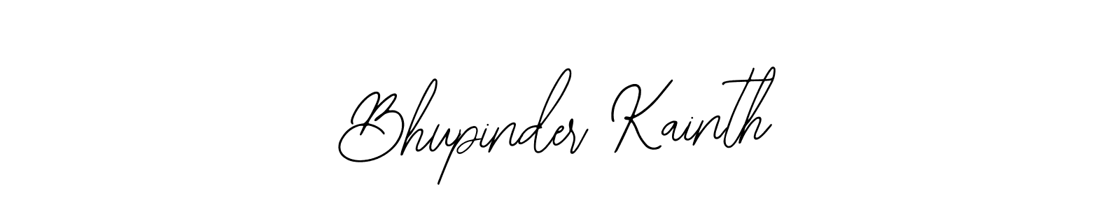 How to make Bhupinder Kainth name signature. Use Bearetta-2O07w style for creating short signs online. This is the latest handwritten sign. Bhupinder Kainth signature style 12 images and pictures png