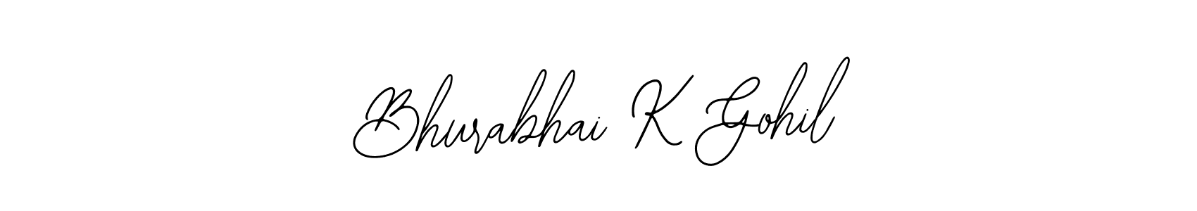 Make a short Bhurabhai K Gohil signature style. Manage your documents anywhere anytime using Bearetta-2O07w. Create and add eSignatures, submit forms, share and send files easily. Bhurabhai K Gohil signature style 12 images and pictures png
