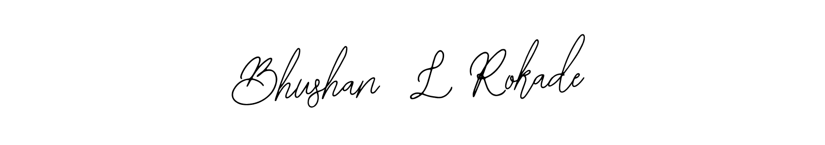Check out images of Autograph of Bhushan  L Rokade name. Actor Bhushan  L Rokade Signature Style. Bearetta-2O07w is a professional sign style online. Bhushan  L Rokade signature style 12 images and pictures png