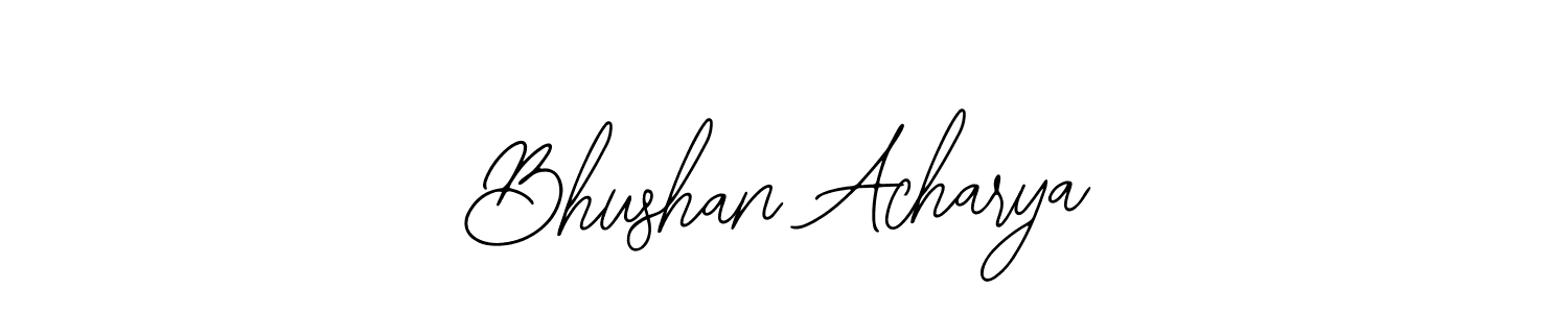 Similarly Bearetta-2O07w is the best handwritten signature design. Signature creator online .You can use it as an online autograph creator for name Bhushan Acharya. Bhushan Acharya signature style 12 images and pictures png