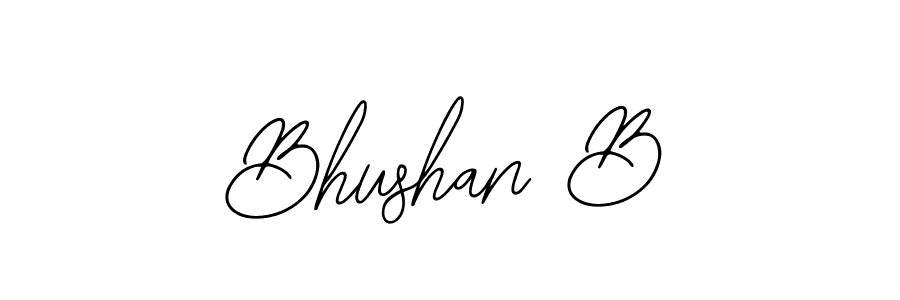 Also we have Bhushan B name is the best signature style. Create professional handwritten signature collection using Bearetta-2O07w autograph style. Bhushan B signature style 12 images and pictures png