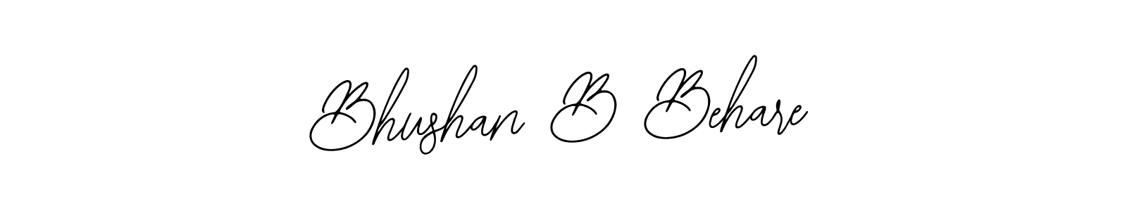 Use a signature maker to create a handwritten signature online. With this signature software, you can design (Bearetta-2O07w) your own signature for name Bhushan B Behare. Bhushan B Behare signature style 12 images and pictures png