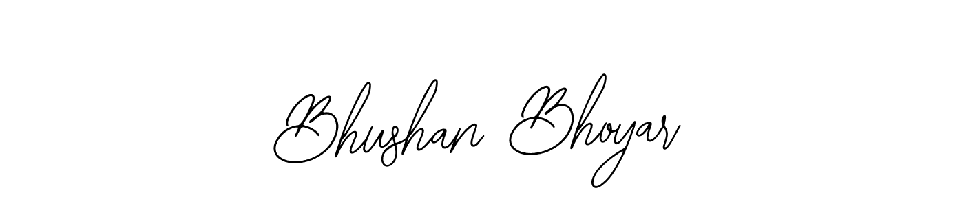 Design your own signature with our free online signature maker. With this signature software, you can create a handwritten (Bearetta-2O07w) signature for name Bhushan Bhoyar. Bhushan Bhoyar signature style 12 images and pictures png
