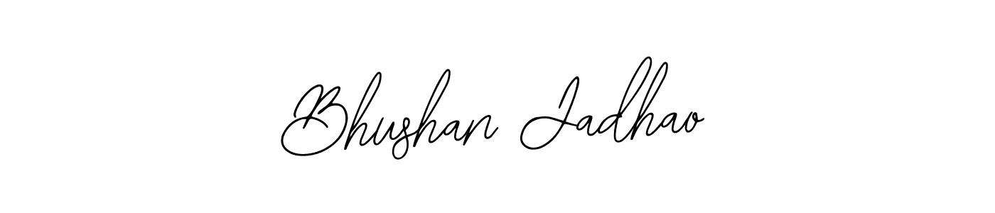 Bearetta-2O07w is a professional signature style that is perfect for those who want to add a touch of class to their signature. It is also a great choice for those who want to make their signature more unique. Get Bhushan Jadhao name to fancy signature for free. Bhushan Jadhao signature style 12 images and pictures png