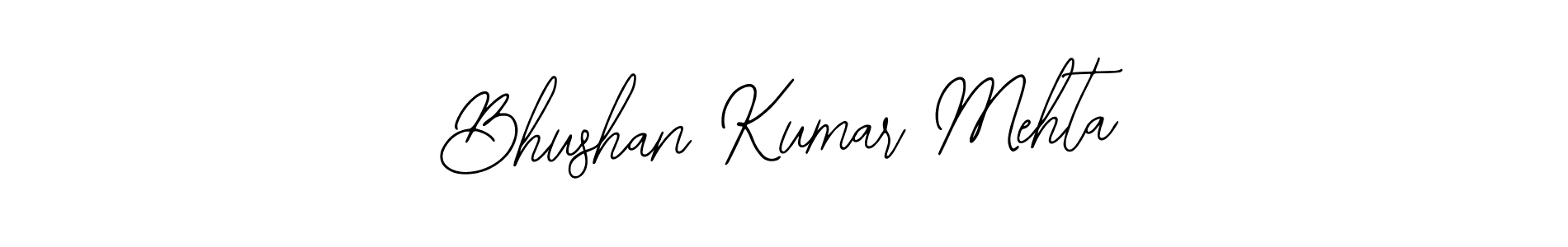 Use a signature maker to create a handwritten signature online. With this signature software, you can design (Bearetta-2O07w) your own signature for name Bhushan Kumar Mehta. Bhushan Kumar Mehta signature style 12 images and pictures png