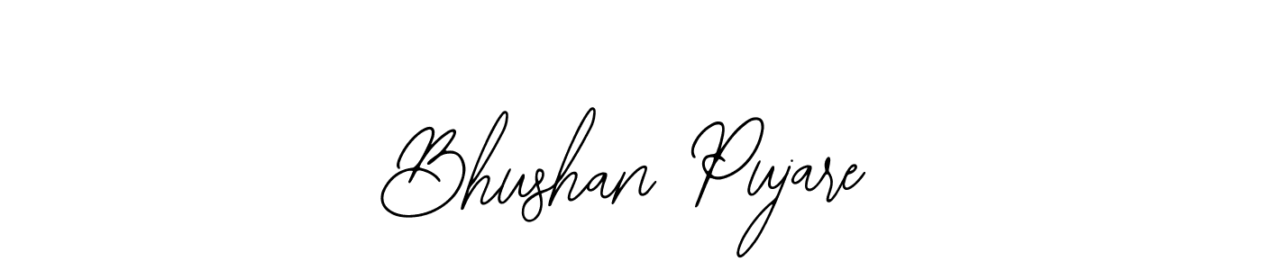 if you are searching for the best signature style for your name Bhushan Pujare. so please give up your signature search. here we have designed multiple signature styles  using Bearetta-2O07w. Bhushan Pujare signature style 12 images and pictures png