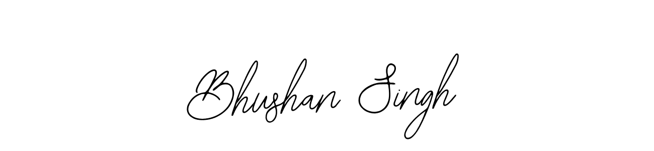 You should practise on your own different ways (Bearetta-2O07w) to write your name (Bhushan Singh) in signature. don't let someone else do it for you. Bhushan Singh signature style 12 images and pictures png