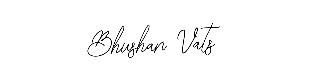 How to make Bhushan Vats name signature. Use Bearetta-2O07w style for creating short signs online. This is the latest handwritten sign. Bhushan Vats signature style 12 images and pictures png