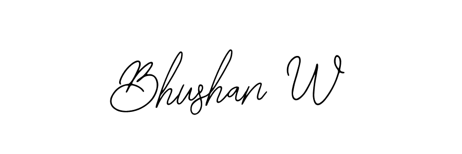 How to make Bhushan W signature? Bearetta-2O07w is a professional autograph style. Create handwritten signature for Bhushan W name. Bhushan W signature style 12 images and pictures png