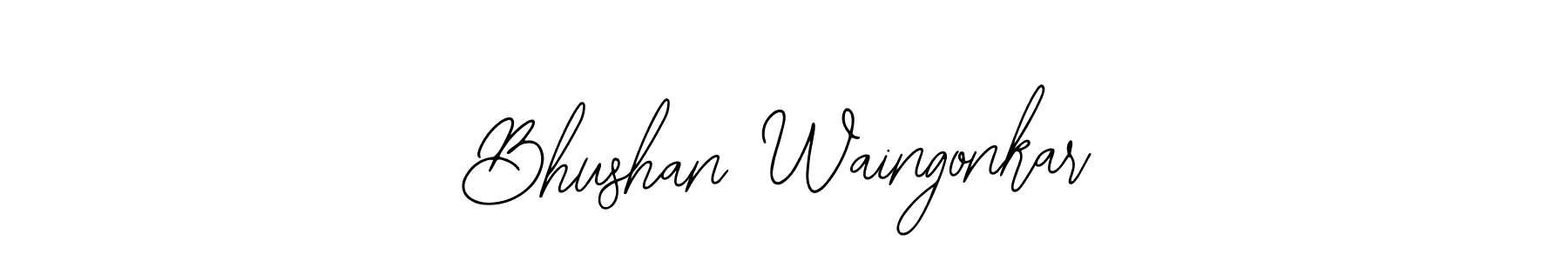 Create a beautiful signature design for name Bhushan Waingonkar. With this signature (Bearetta-2O07w) fonts, you can make a handwritten signature for free. Bhushan Waingonkar signature style 12 images and pictures png