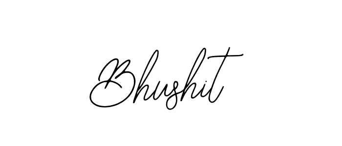 Design your own signature with our free online signature maker. With this signature software, you can create a handwritten (Bearetta-2O07w) signature for name Bhushit. Bhushit signature style 12 images and pictures png