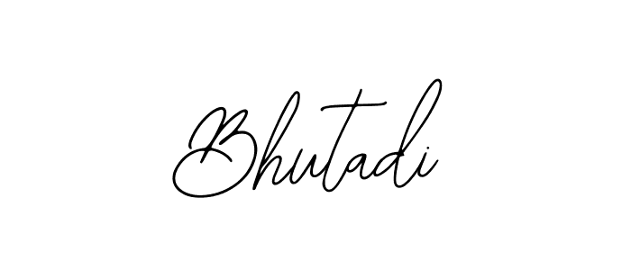 Also You can easily find your signature by using the search form. We will create Bhutadi name handwritten signature images for you free of cost using Bearetta-2O07w sign style. Bhutadi signature style 12 images and pictures png