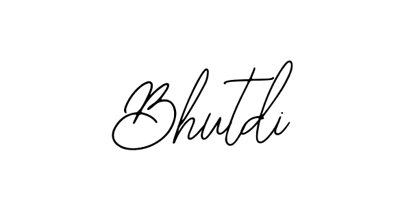 Design your own signature with our free online signature maker. With this signature software, you can create a handwritten (Bearetta-2O07w) signature for name Bhutdi. Bhutdi signature style 12 images and pictures png
