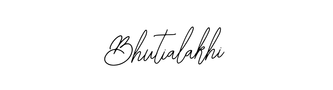 Use a signature maker to create a handwritten signature online. With this signature software, you can design (Bearetta-2O07w) your own signature for name Bhutialakhi. Bhutialakhi signature style 12 images and pictures png