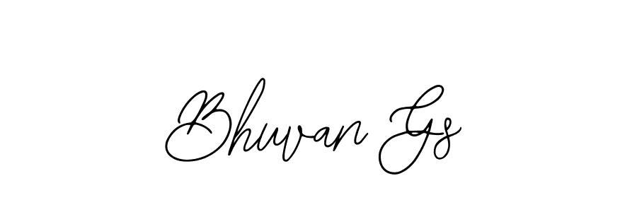 if you are searching for the best signature style for your name Bhuvan Gs. so please give up your signature search. here we have designed multiple signature styles  using Bearetta-2O07w. Bhuvan Gs signature style 12 images and pictures png