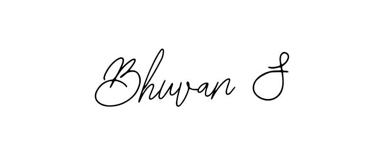 Create a beautiful signature design for name Bhuvan S. With this signature (Bearetta-2O07w) fonts, you can make a handwritten signature for free. Bhuvan S signature style 12 images and pictures png