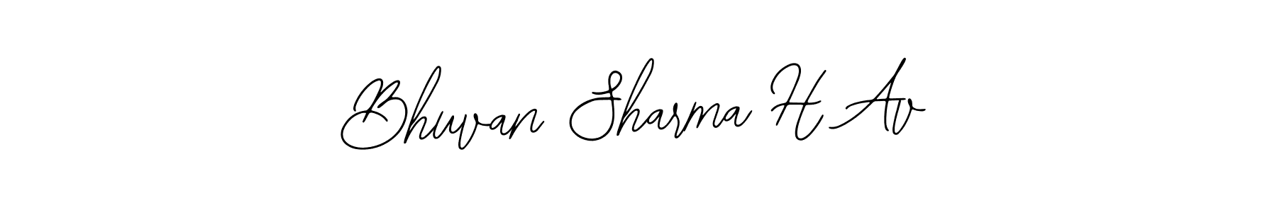 You should practise on your own different ways (Bearetta-2O07w) to write your name (Bhuvan Sharma H Av) in signature. don't let someone else do it for you. Bhuvan Sharma H Av signature style 12 images and pictures png