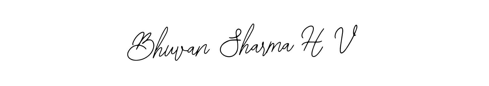 Make a beautiful signature design for name Bhuvan Sharma H V. With this signature (Bearetta-2O07w) style, you can create a handwritten signature for free. Bhuvan Sharma H V signature style 12 images and pictures png