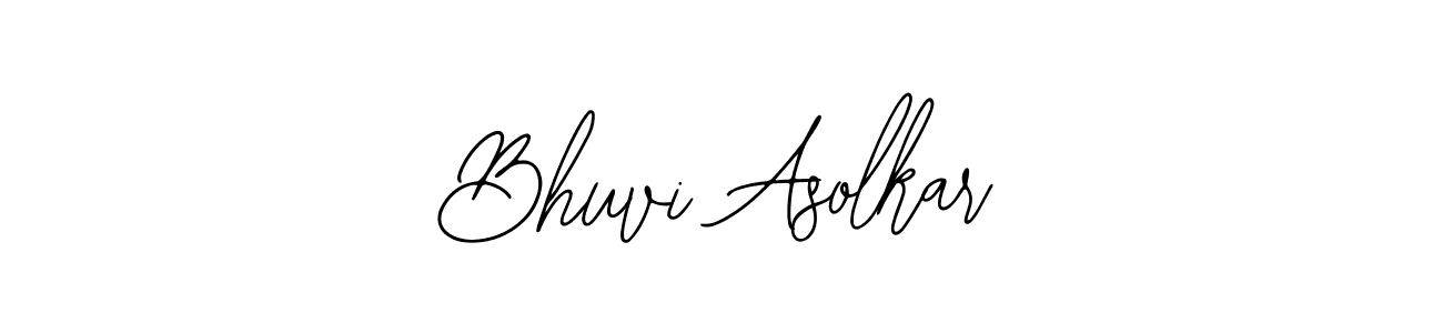 The best way (Bearetta-2O07w) to make a short signature is to pick only two or three words in your name. The name Bhuvi Asolkar include a total of six letters. For converting this name. Bhuvi Asolkar signature style 12 images and pictures png