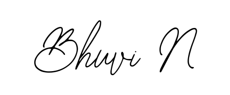 Express your personality with a custom Bhuvi N signature crafted with Bearetta-2O07w typography. Free transparent PNG download available. Bhuvi N signature style 12 images and pictures png