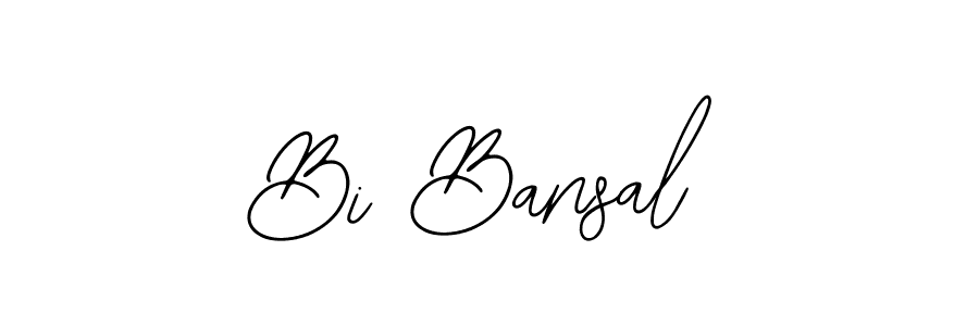 Design your own signature with our free online signature maker. With this signature software, you can create a handwritten (Bearetta-2O07w) signature for name Bi Bansal. Bi Bansal signature style 12 images and pictures png