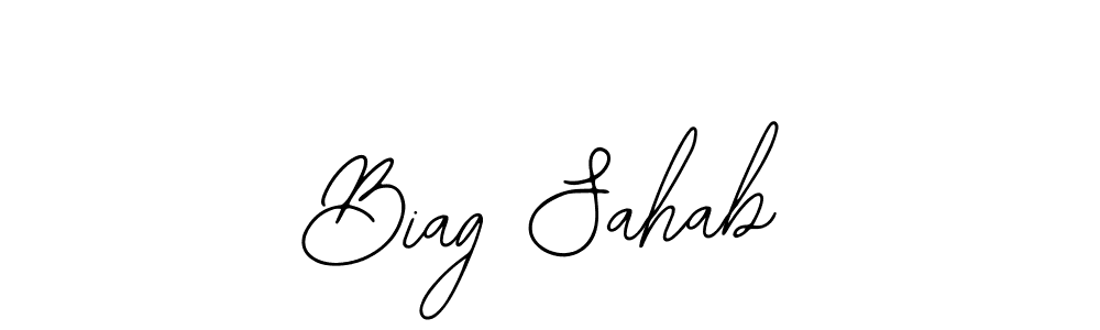 How to Draw Biag Sahab signature style? Bearetta-2O07w is a latest design signature styles for name Biag Sahab. Biag Sahab signature style 12 images and pictures png