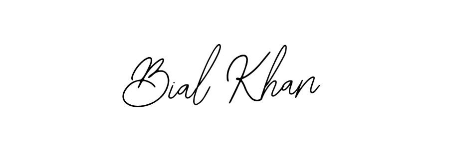 Design your own signature with our free online signature maker. With this signature software, you can create a handwritten (Bearetta-2O07w) signature for name Bial Khan. Bial Khan signature style 12 images and pictures png