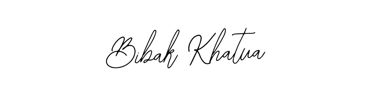 Design your own signature with our free online signature maker. With this signature software, you can create a handwritten (Bearetta-2O07w) signature for name Bibak Khatua. Bibak Khatua signature style 12 images and pictures png