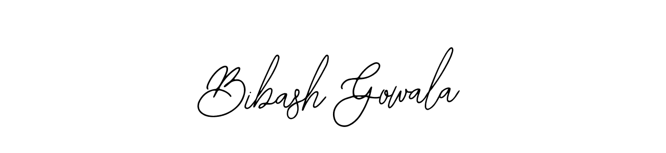 How to make Bibash Gowala signature? Bearetta-2O07w is a professional autograph style. Create handwritten signature for Bibash Gowala name. Bibash Gowala signature style 12 images and pictures png