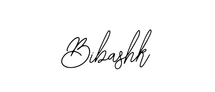 Use a signature maker to create a handwritten signature online. With this signature software, you can design (Bearetta-2O07w) your own signature for name Bibashk. Bibashk signature style 12 images and pictures png