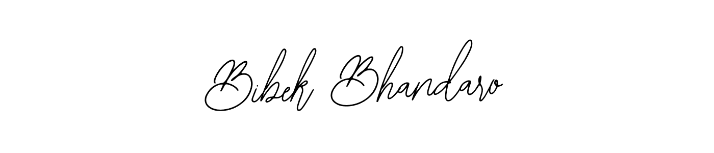 Also You can easily find your signature by using the search form. We will create Bibek Bhandaro name handwritten signature images for you free of cost using Bearetta-2O07w sign style. Bibek Bhandaro signature style 12 images and pictures png