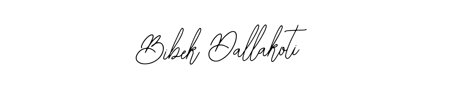 Design your own signature with our free online signature maker. With this signature software, you can create a handwritten (Bearetta-2O07w) signature for name Bibek Dallakoti. Bibek Dallakoti signature style 12 images and pictures png